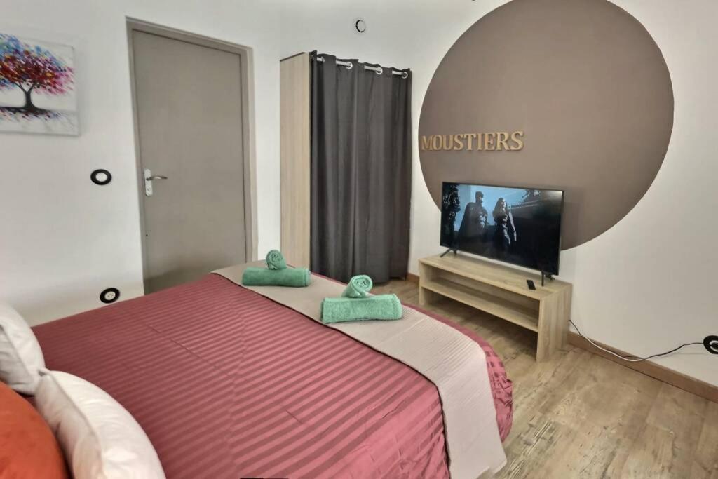 Ferienwohnung Studio Tout Confort, Terrasse, Calme Moustiers #7 Exterior foto